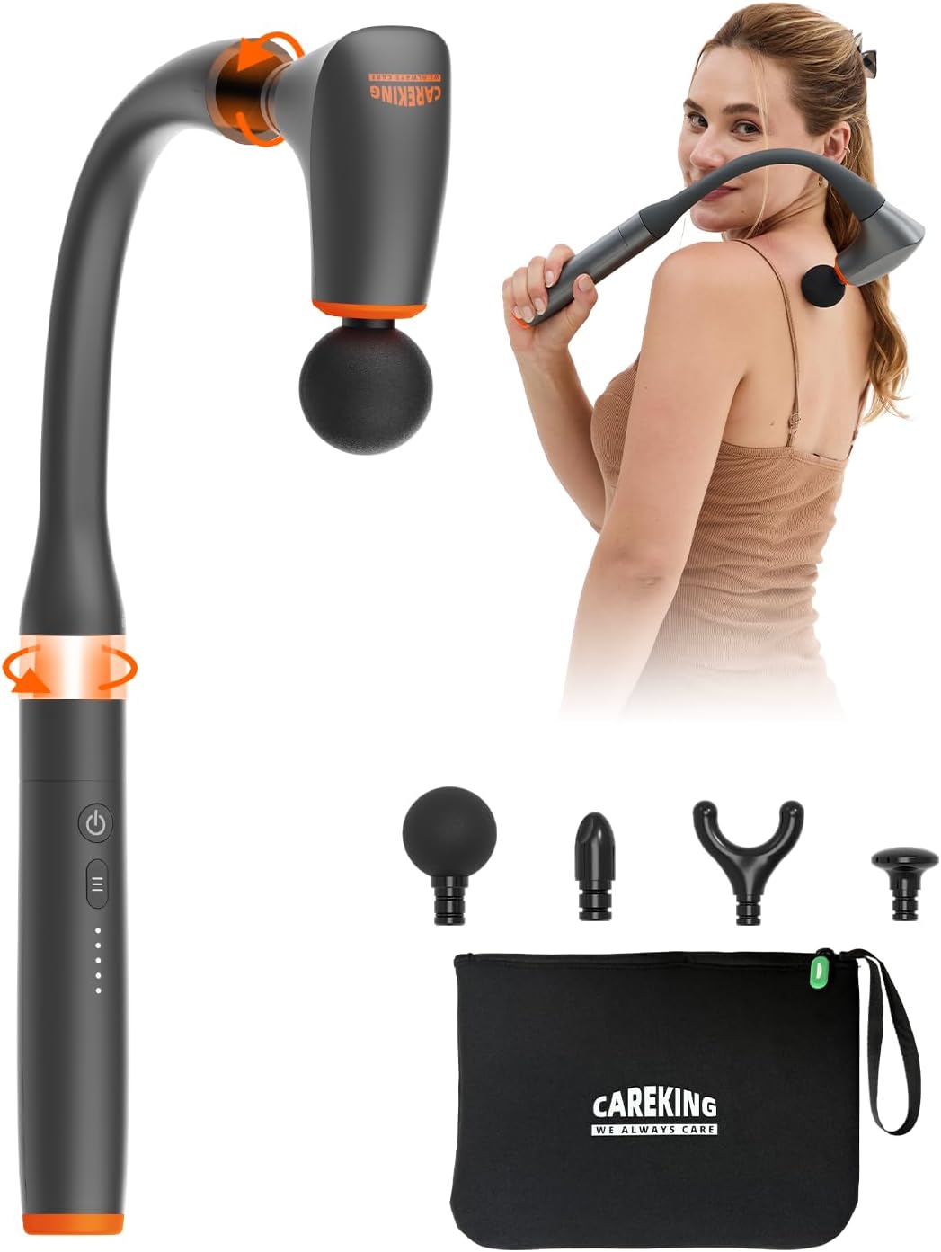 Massage Gun Deep Tissue - Convertible Deep Tissue Massage Gun for