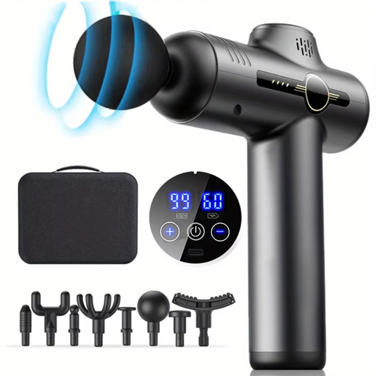 Massage Gun Deep Tissue - Portable Fascia Gun Vibration Massage Gun