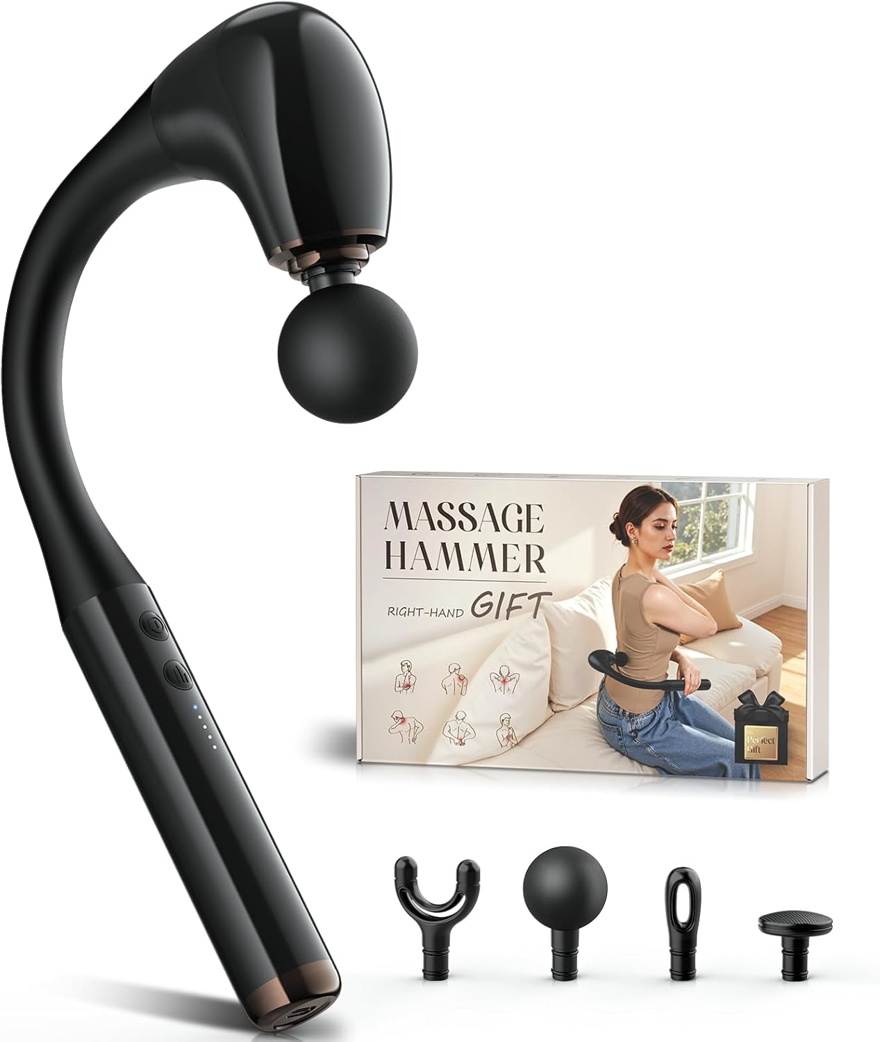 Massage Gun Deep Tissue - Massage Gun with Extension Handle, 10mm