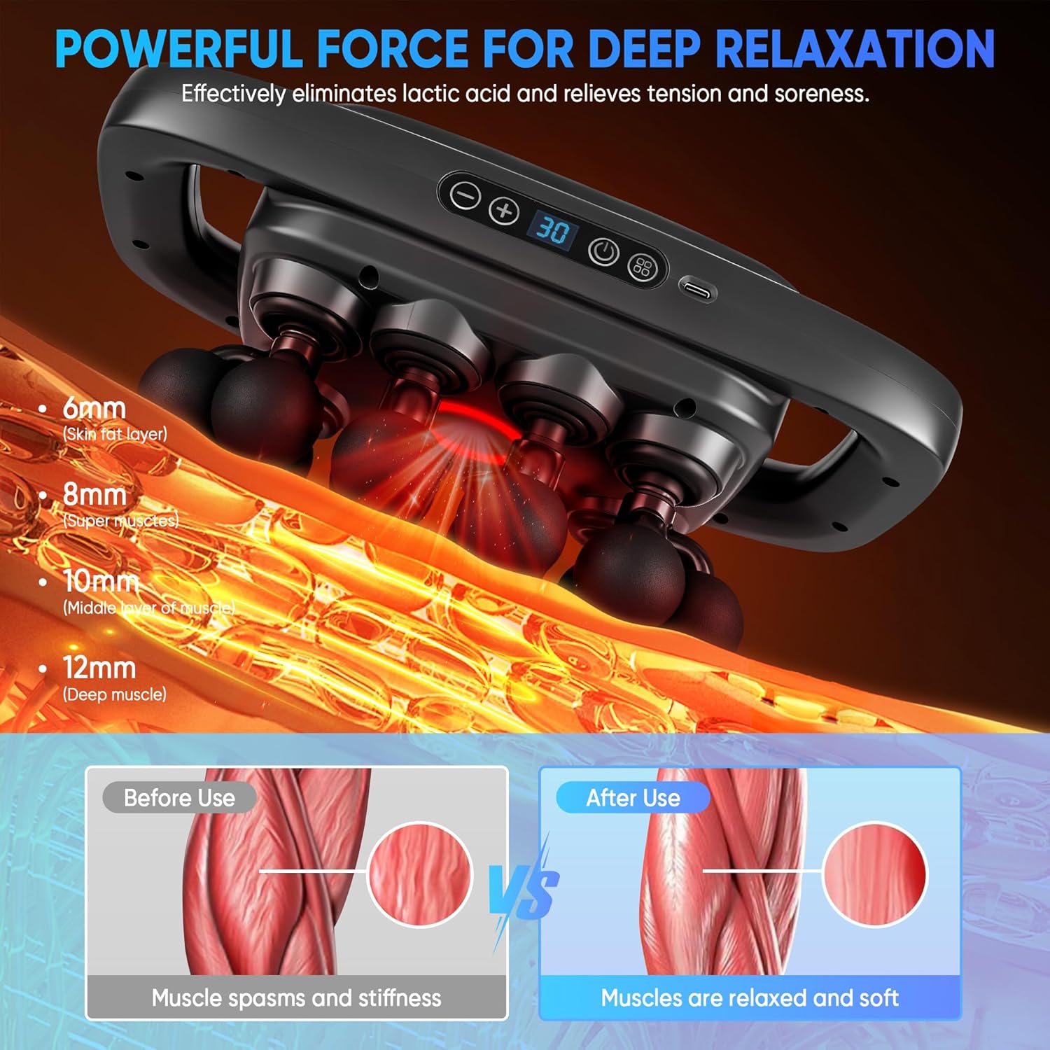 Deep Tissue Massage Gun with 2 – Massage Gun Deep Tissue Bewertung und Preis